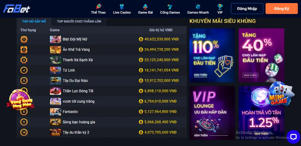 Đăng ký và đăng nhập Cbvip